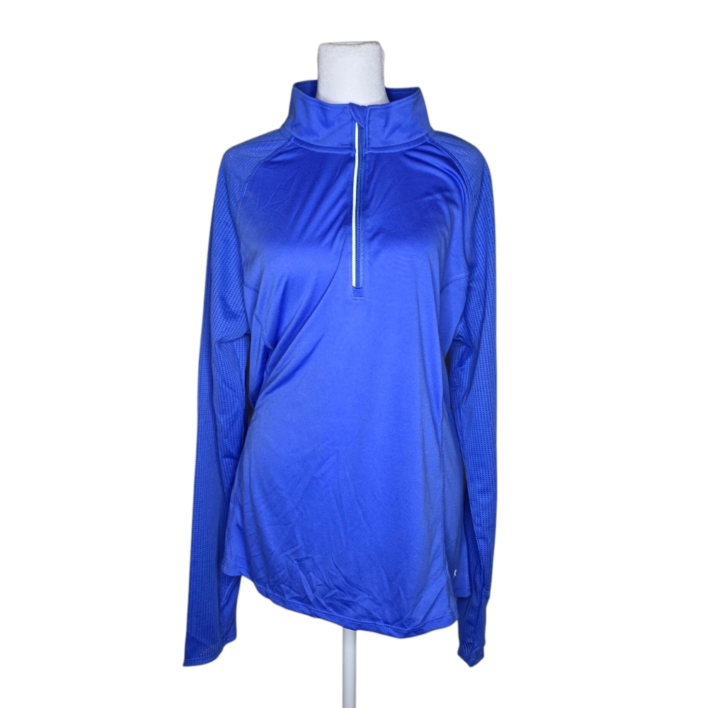Danskin Womens Blue Long Sleeve Lightweight Athletic Top Size XXL